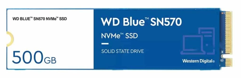 WD Blue 500GB NVMe SSD